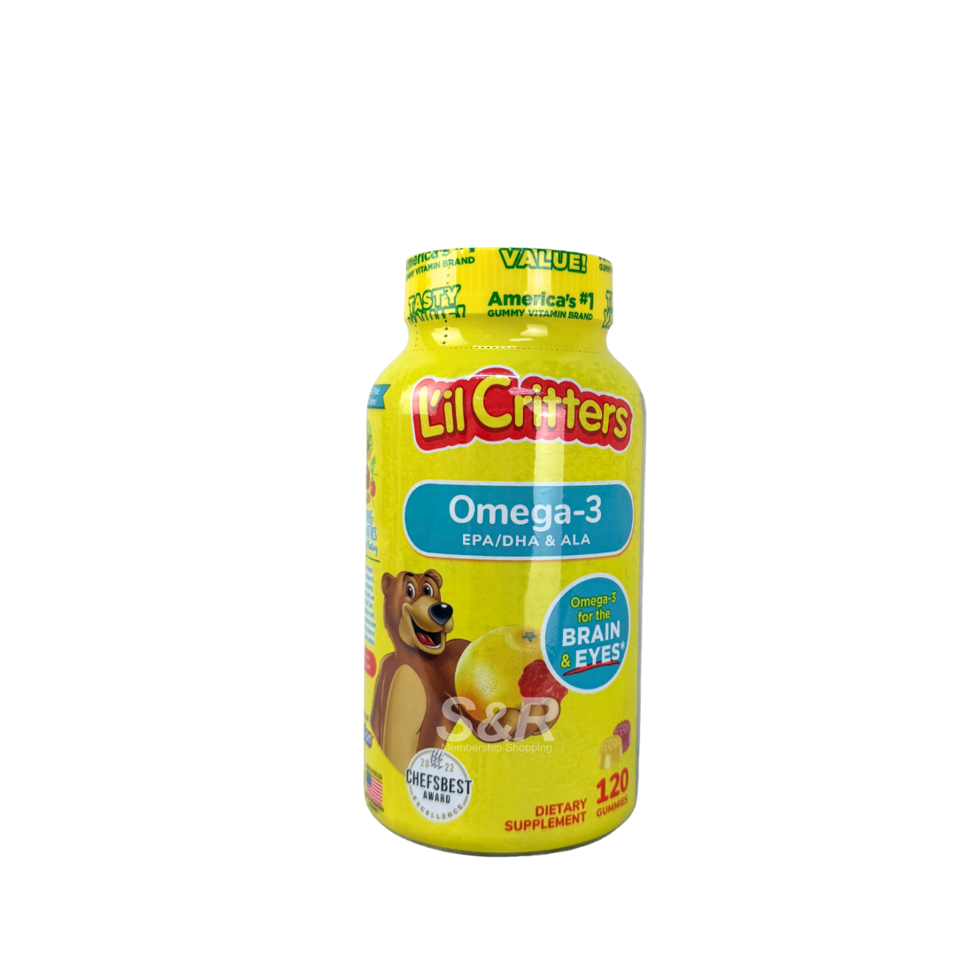L'il Critters Omega- Supplement 120 gummies L'il Critters Omega- Supplement 120 gummies
